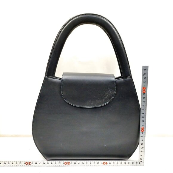 Cartier Hand Bag Black Leather 705-090325 - Picture 2 of 16